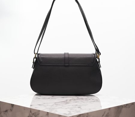 Bolso de hombro de cuero para mujer Glamorous by GLAM - Negro -