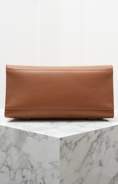 Real leather handbag Glamorous by GLAM - Brown -