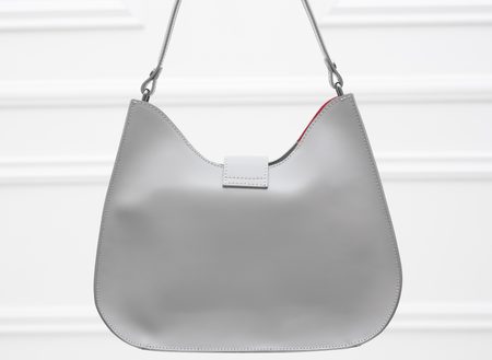 Real leather shoulder bag Glamorous by GLAM - Grey -