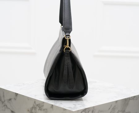 Real leather shoulder bag Glamorous by GLAM - Black -