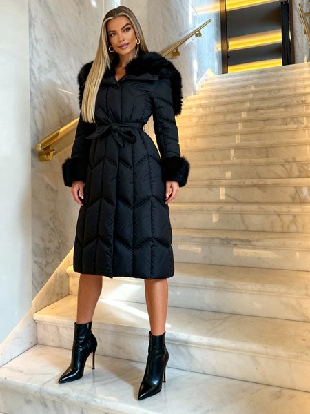 Winter jacket Due Linee - Black -