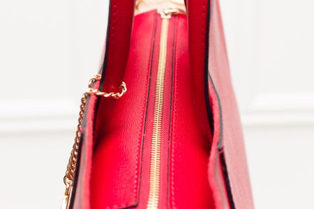 Real leather handbag Glamorous by GLAM - Red -