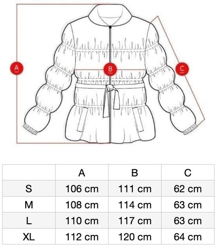 Due Linee Geacă de iarnă de damă - Neagră -