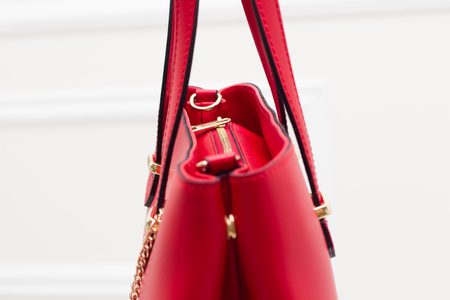 Real leather shoulder bag Glamorous by GLAM - Red -