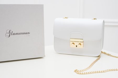 Bolso de cuero crossbody para mujer Glamorous by GLAM - Blanco -