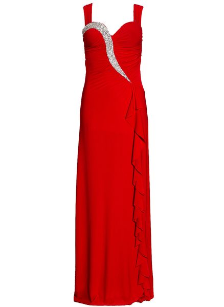 Vestido largo de mujer Due Linee - Rojo -