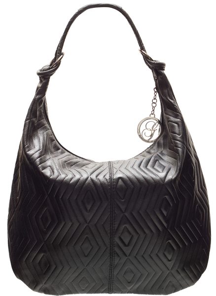 Bolso de hombro de cuero para mujer Glamorous by GLAM - Negro -