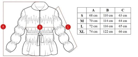 Női téli kabát eredeti rókaszőrrel Due Linee - Piros -