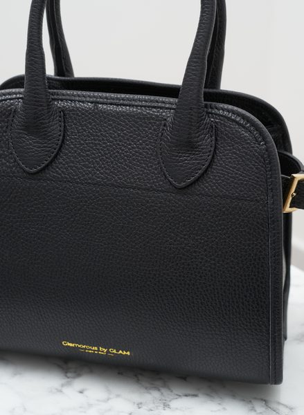 Real leather handbag Glamorous by GLAM - Black -