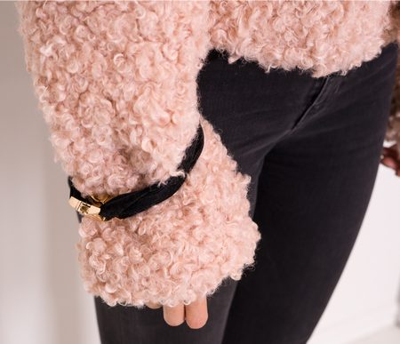 Női téli kabát Due Linee - Rózsaszín -