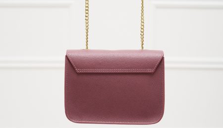 Dámská kožená crossbody kabelka ražená - borůvková -