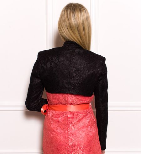 Dámske krajkové bolerko - čierna -