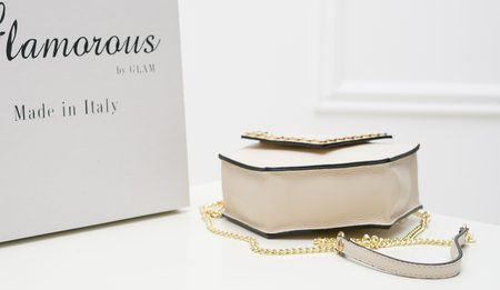 Női bőr crossbody Glamorous by GLAM - Bézs -