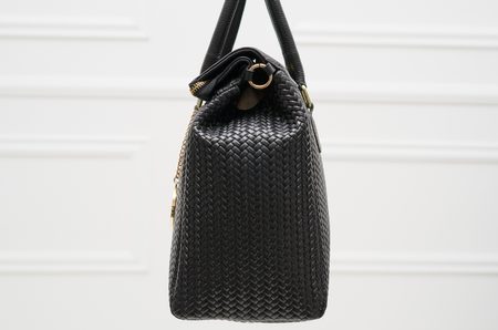 Bolso de cuero de mano para mujer Glamorous by GLAM - Negro -