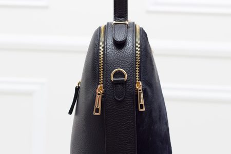 Bolso de cuero de mano para mujer Glamorous by GLAM - Negro -