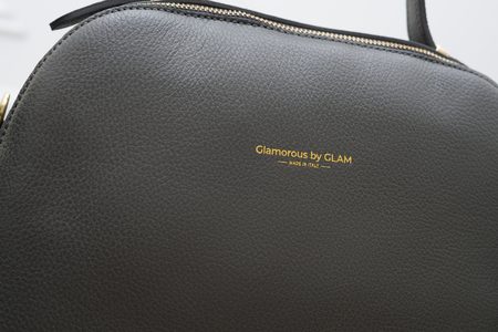 Real leather handbag Glamorous by GLAM - Grey -