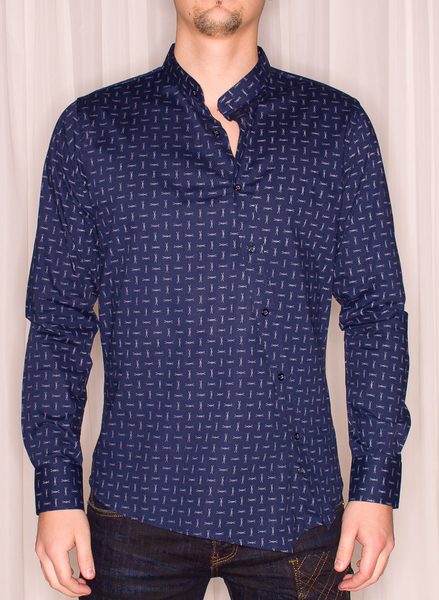 Camisa de hombre - Azul oscuro -