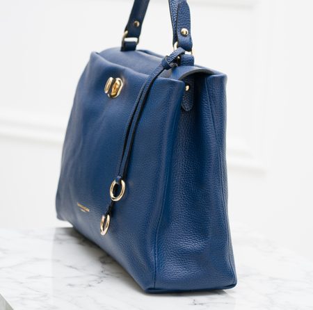 Borsa a mano da donna in pelle Glamorous by GLAM - Blu -