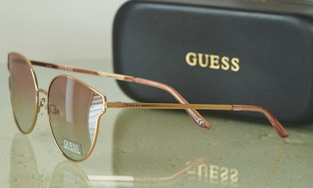 Damskie okulary przeciwsłoneczne Guess - Złoto -