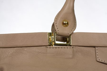 GbyG kožená kabelka béžová rozkládací -
