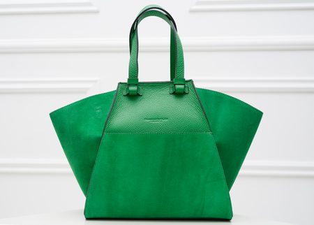 Borsa a spalla da donna in pelle Glamorous by GLAM - Verde -