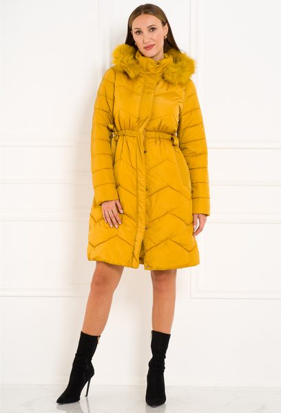 Chaqueta de invierno para mujer Due Linee - Amarillo -