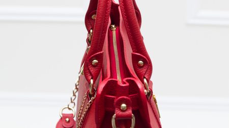 Bolso de cuero de mano para mujer Glamorous by GLAM - Rojo -