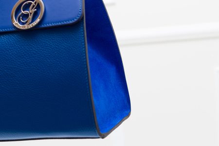 Borsa a mano da donna in pelle Glamorous by GLAM - Blu -