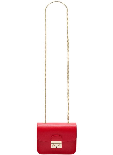 Bolso de cuero crossbody para mujer Glamorous by GLAM - Rojo -