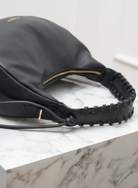 Real leather shoulder bag Glamorous by GLAM - Black -