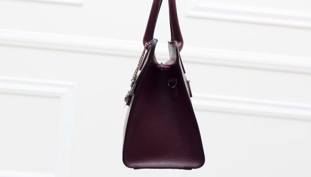 Bolso de cuero de mano para mujer Glamorous by GLAM - Borgoña -