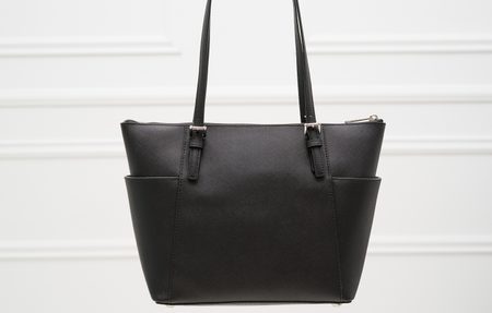 Bolso de hombro de cuero para mujer Michael Kors - Negro -