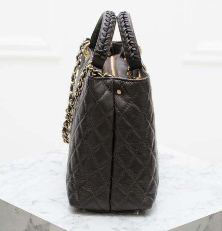 Borsa a mano da donna in pelle Glamorous by GLAM - Marrone -