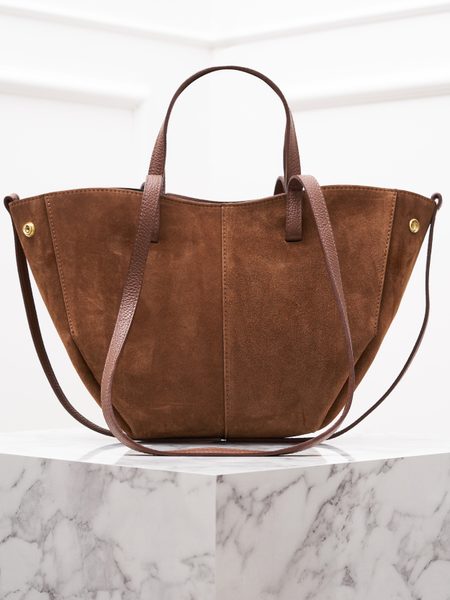 Real leather shoulder bag Glamorous by GLAM - Brown -