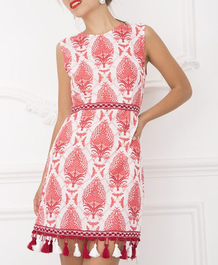 Summer dress Due Linee - Red -