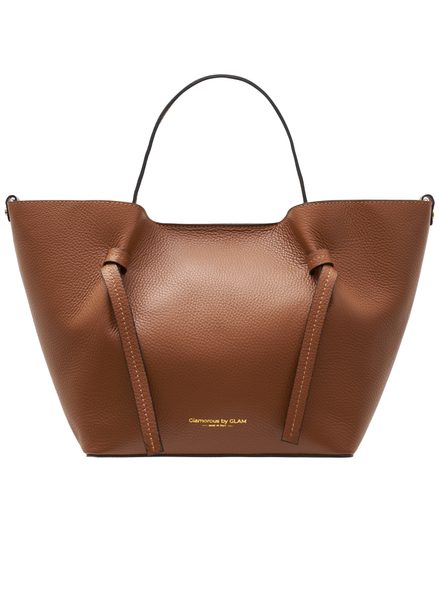 Real leather handbag Glamorous by GLAM - Brown -