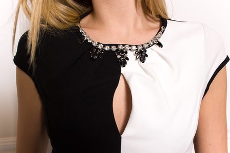 Women's top Rinascimento - Black-white -