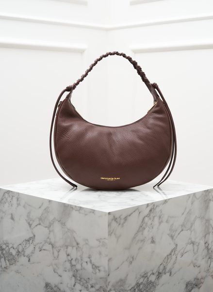 Real leather shoulder bag Glamorous by GLAM - Brown -