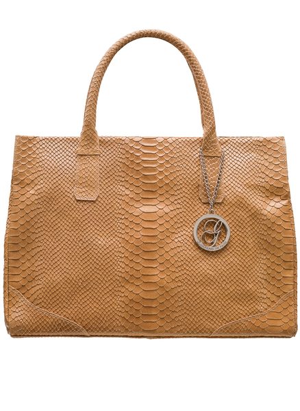 Bolso de cuero de mano para mujer Glamorous by GLAM - Marrón -