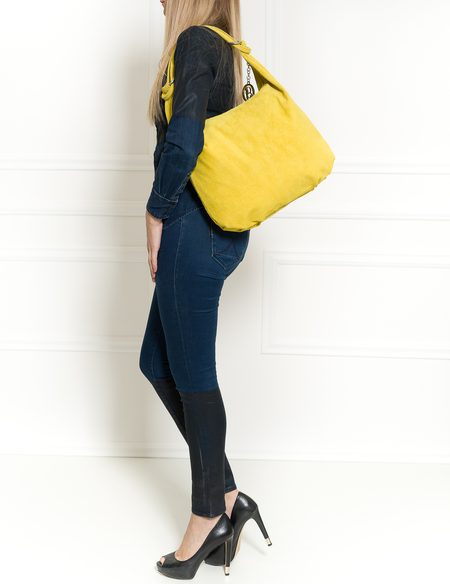 Real leather shoulder bag Glamorous by GLAM - Yellow -