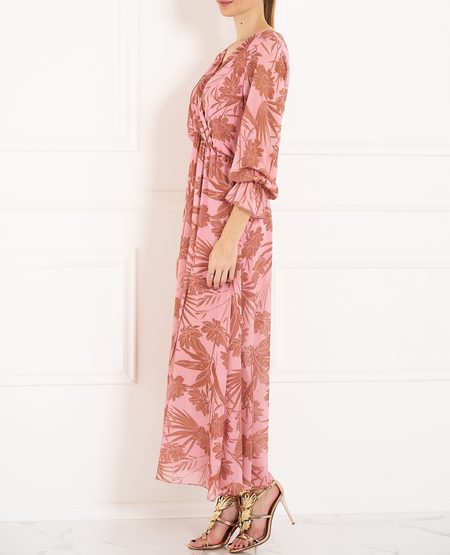 Damska długa sukienka Glamorous by Glam - różowy -
