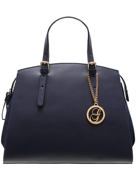 Borsa a mano da donna in pelle Glamorous by GLAM - Blu -