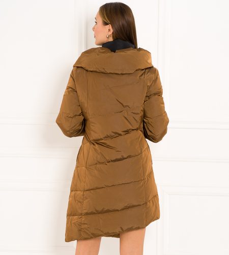 Damska kurtka zimowa Due Linee - brązowy -