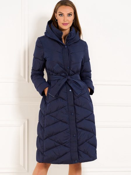 Dámská modrá bunda prošívaná bi-col -