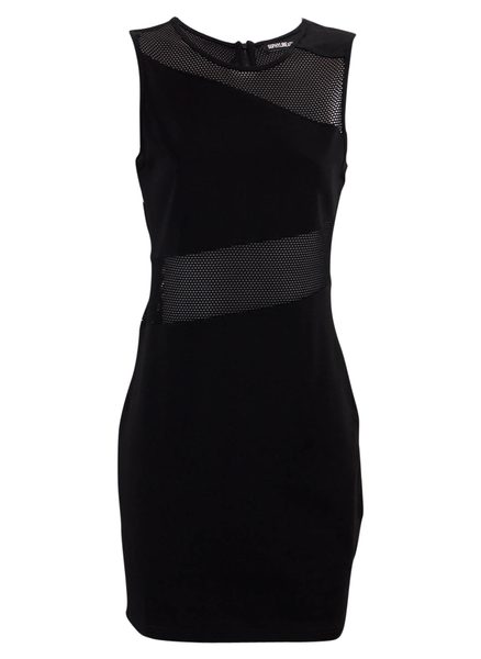 Černé síťované šaty -