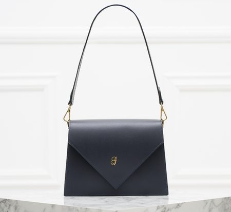 Bolso de hombro de cuero para mujer Glamorous by GLAM - Azul oscuro -