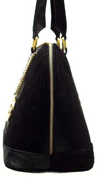 Bolso de cuero de mano para mujer Glamorous by GLAM - Negro -