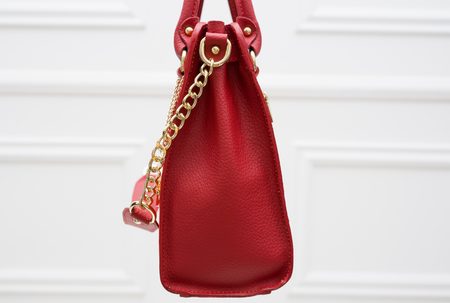 Real leather handbag Glamorous by GLAM - Red -