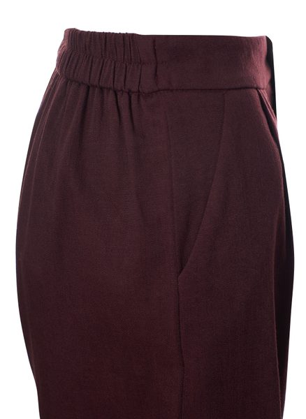 Compleu damă vestă și pantaloni burgundy jeans -