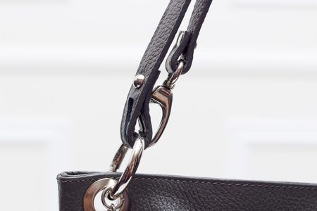 Real leather shoulder bag Glamorous by GLAM - Grey -